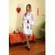 Embroidered dress "Kvitoslava" handmade